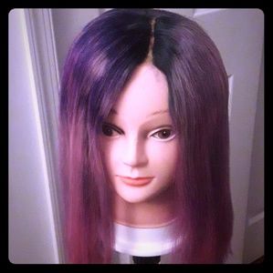 Water colored 613 closure wig